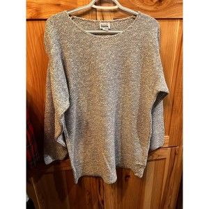 Women’s vintage basic editions gray knit sweater Size Small #H10